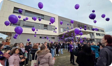 Medicinska škola Pula obilježila Međunarodni dan epilepsije puštanjem ljubičastih balona-158389