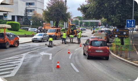 Počeli novi radovi u centru Pule, zatvorena Dalmatinova ulica (VIDEO)-160415