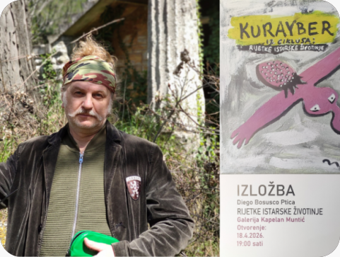 Diego Bosusco Ptica u Muntiću predstavlja izložbu ‘‘Rijetke istarske životinje’’-159889