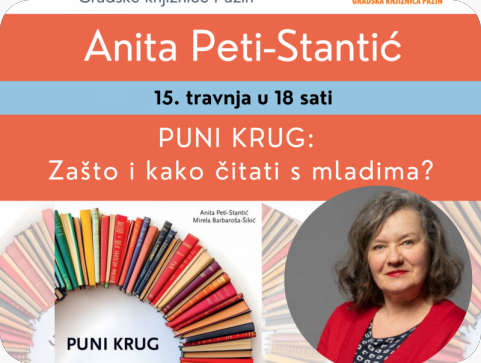 Gradska knjižnica Pazin ugostit će Anitu Peti-Stantić i njezinu knjigu o čitanju-159737