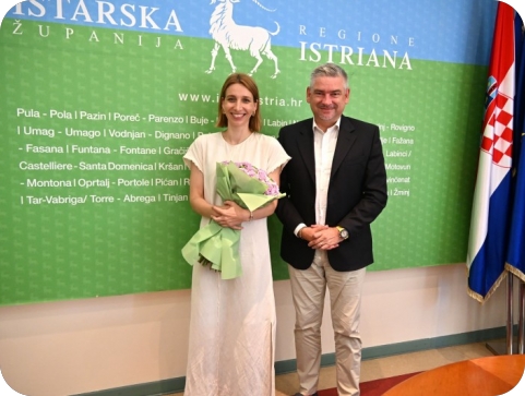 „Istra je i dalje moj dom“: Dijana Vidušin na prijemu kod župana Miletića-162467