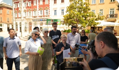 Ivana Kekin gostovala danas u Puli u sklopu kampanje “Javno zdravstvo DA, Medikol NE!”-161261