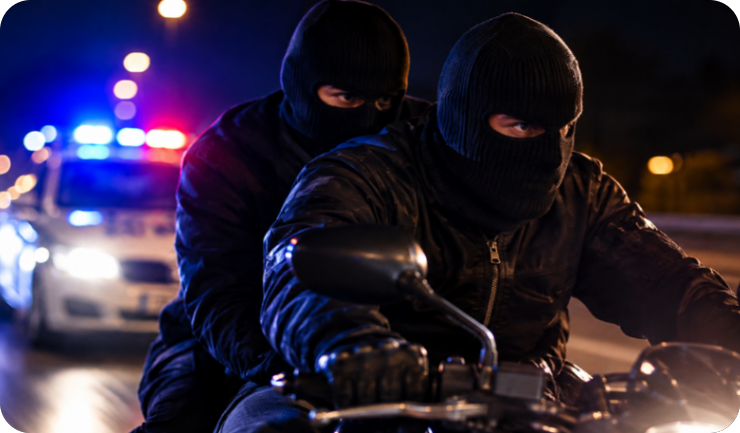 S fantomkama na motociklu bježali policiji pa pali u kružnom toku kod Baderne-164295