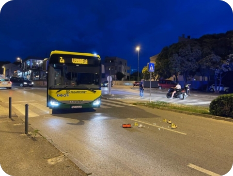 Poznate okolnosti naleta autobusa na Verudi u kojem je teško ozlijeđena pješakinja-153746