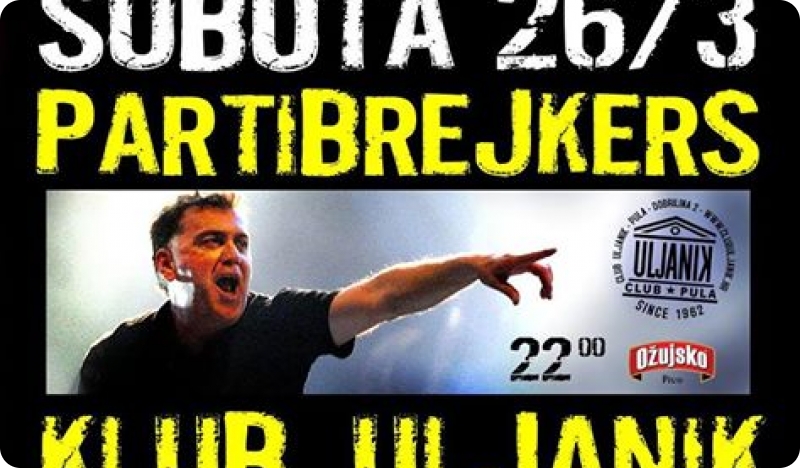 Partibrejkersi u subotu sviraju u klubu Uljanik-66652
