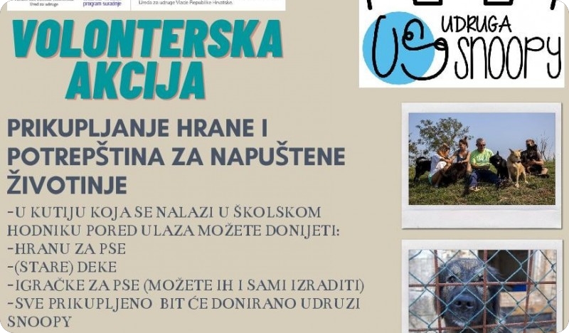 OŠ Monte Zaro: Volonterska akcija školske zadruge “Daj šapu”-115932