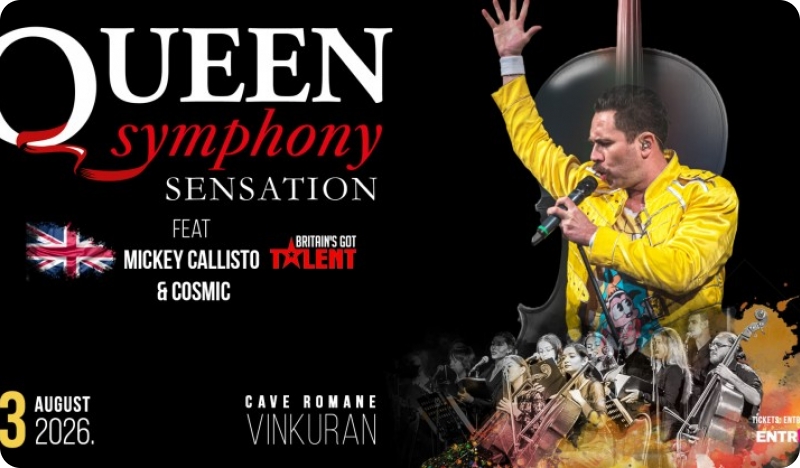 Spektakularnim nastupom uz simfonijski orkestar Queen Sensation u Cave Romane slave 20 godina rada-160893