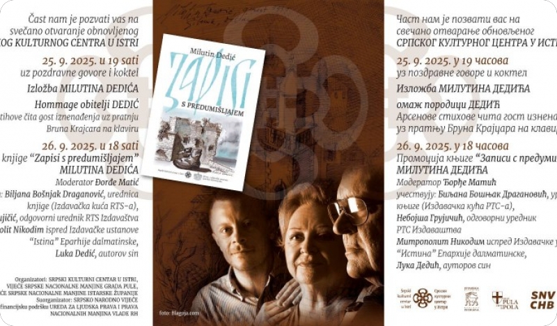 Nakon obnove SKC u Istri ponovno otvara svoja vrata programom posvećenim obitelji Dedić-155307