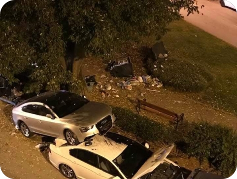 Bježao policiji i pritom oštetio vozila i kontejnere za smeće-122021