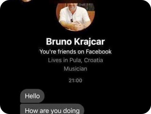 Poznatom kantautoru Bruni Krajcaru hakiran profil-122284