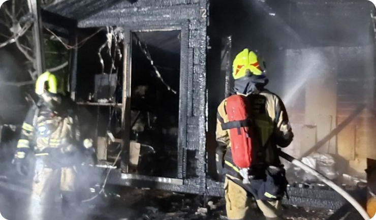 Požar pomoćnog objekta u Rovinju-124065