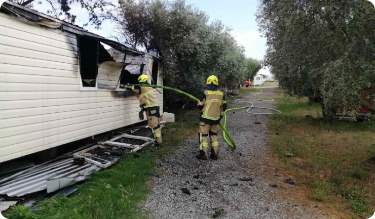 Uzrok požara u karavan depou u Vabrigi je otvoreni plamen nepoznatog porijekla-127397