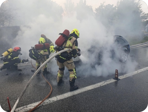 Požar automobila uzrokovao je požar otvorenog prostora-128631