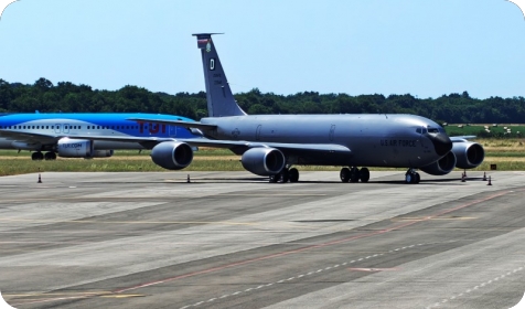 U Zračnoj luci Pula viđen američki vojni zrakoplov Boeing KC-135 Stratotanker-161794