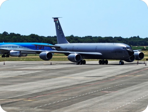 U Zračnoj luci Pula viđen američki vojni zrakoplov Boeing KC-135 Stratotanker-161794