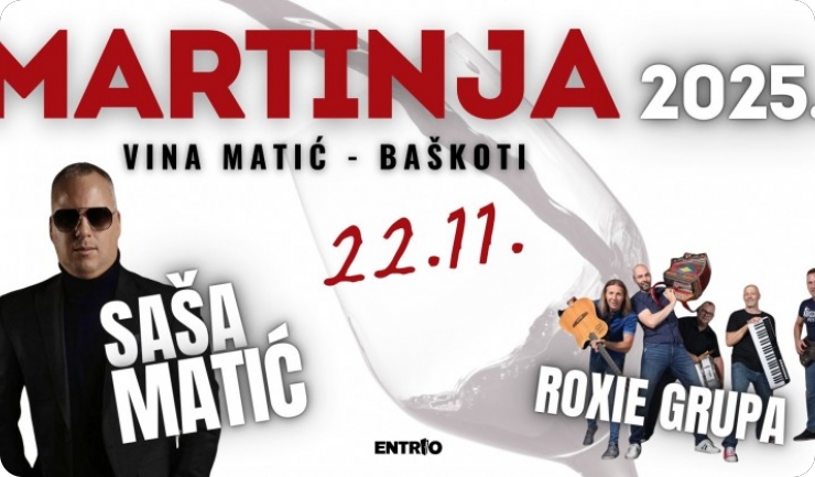 Večeras Martinje u Baškotima uz Sašu Matića i Ivana Licula-156271