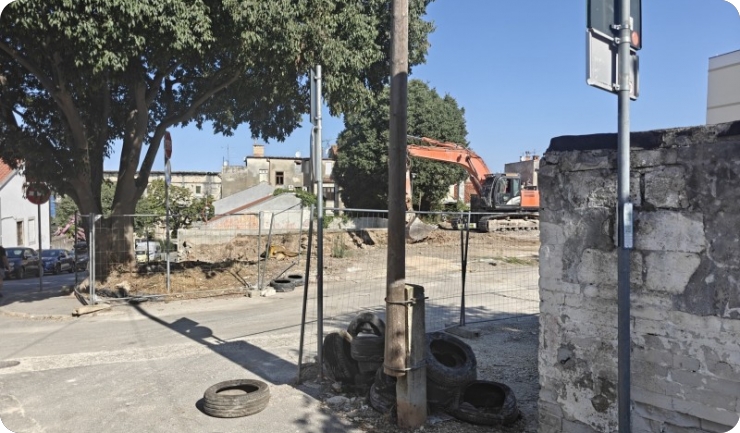 Radovi na privatnoj čestici u Puli bez oznake gradilišta-154595