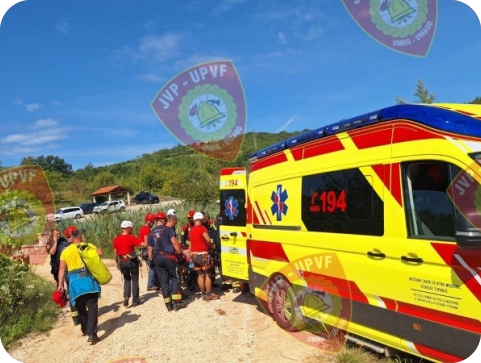 Spašavanje kod mjesta Škarline, strani državljanin pao sa stijene-154672