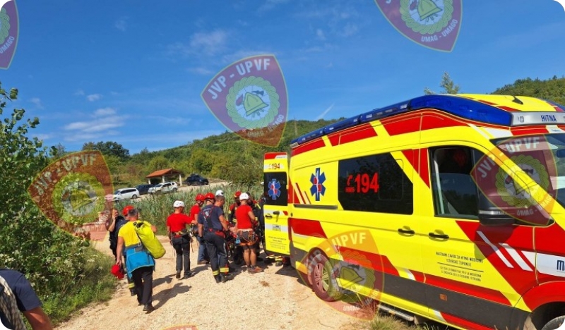 Spašavanje kod mjesta Škarline, strani državljanin pao sa stijene-154672