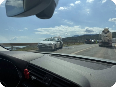 Sudar četiri vozila na cesti od Učke prema Matuljima-154648