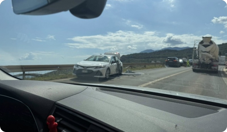 Sudar četiri vozila na cesti od Učke prema Matuljima-154648