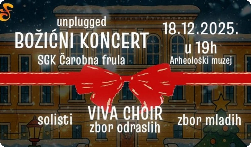 Čarobna frula organizira unplugged Božićni koncert u Arheološkom muzeju-157008