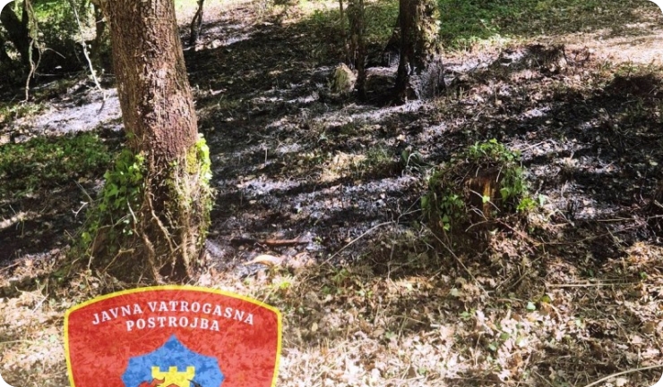 Požar objekta na području Cerovlja-160159