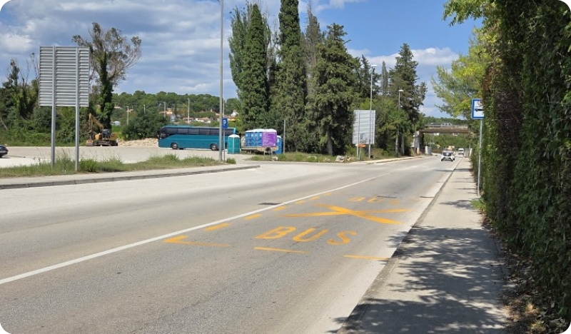 Zabrana prometa u oba smjera na dionici Partizanskog puta i Ulice 119. brigade-160110