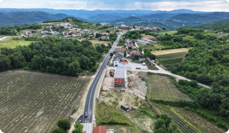 Nastavlja se izvanredno održavanje županijske ceste  na dionici Vižinada – Kaštelir-164441
