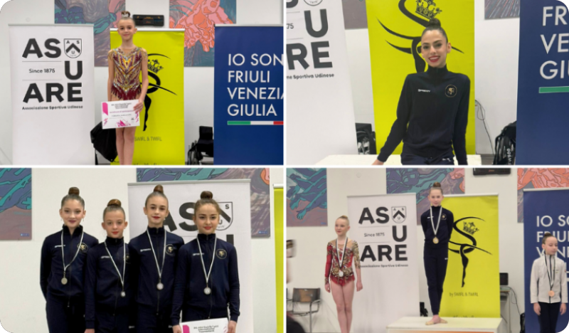 Gimnastičarke Galatee ostvarile sjajne rezultate na turniru u Udinama među 21 državom-158302