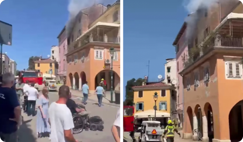 Požar stana u centru Rovinja - VIDEO-154584