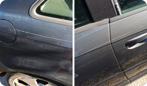 Parkirala na označenom mjestu, a dočekale je ogrebotine po cijeloj bočnoj strani automobila-163127
