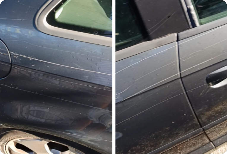 Parkirala na označenom mjestu, a dočekale je ogrebotine po cijeloj bočnoj strani automobila-163127