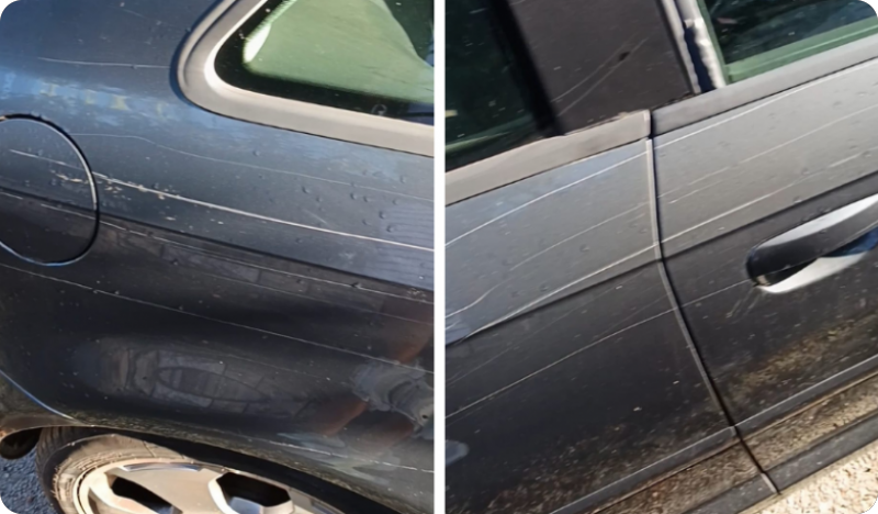 Parkirala na označenom mjestu, a dočekale je ogrebotine po cijeloj bočnoj strani automobila-163127