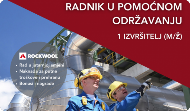 ROCKWOOL Adriatic traži radnika u pomoćnom održavanju-159923