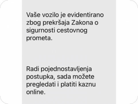 Policija upozorava: Ne plaćajte ‘‘kazne’’ preko SMS poveznica, riječ je o prijevari-160949