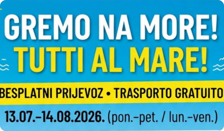 Grad Vodnjan i ove godine organizira besplatan prijevoz na more-162051