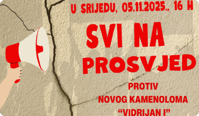 Prosvjed u Šijani: građani poručuju da ne žele novi kamenolom “Vidrijan I”-156176