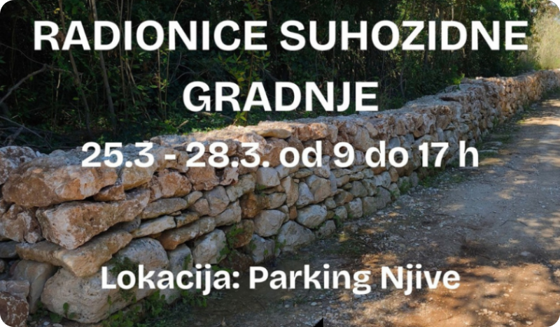 Na Kamenjaku besplatne radionice suhozidne gradnje-159269