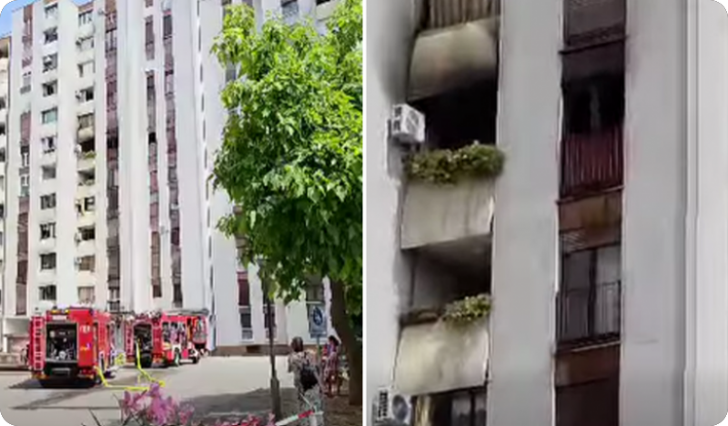 (VIDEO) Smrtno stradao stanar u požaru u Koparskoj ulici-162007