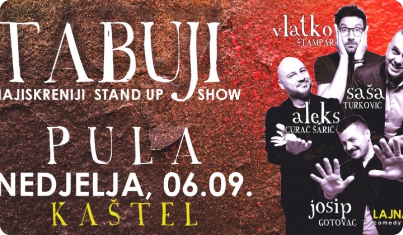 Crni humor i škakljive teme: LAJNAP Comedy sutra stiže na pulski Kaštel-163285