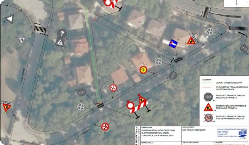 Privremena regulacija prometa u Ulici Valkane-126848