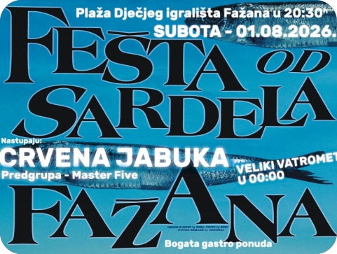 Crvena jabuka svira u Fažani na Fešti od srdela-162350