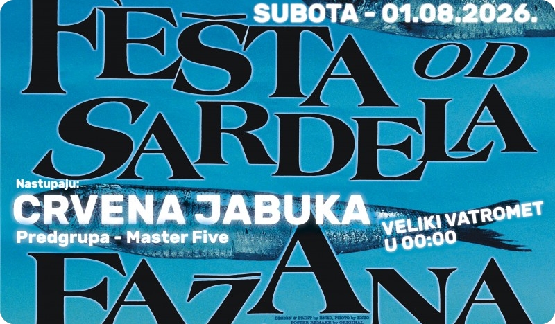 Crvena jabuka svira u Fažani na Fešti od srdela-162350