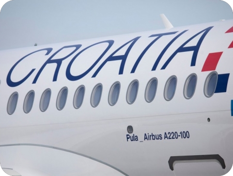 Croatia Airlines dočekao osmi novi zrakoplov A220, zove se Pula-159089