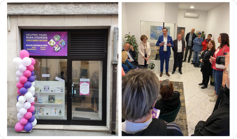 Otvoren centar za savjetovanje i podršku “Helping hand - ruka podrške”-126735