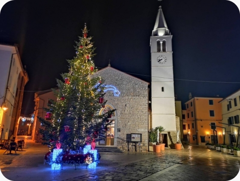 Snježni doček u podne ponovno na fažanskoj rivi-157558