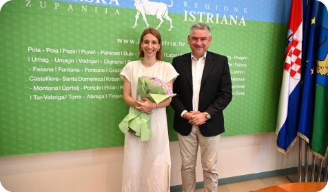„Istra je i dalje moj dom“: Dijana Vidušin na prijemu kod župana Miletića-162467