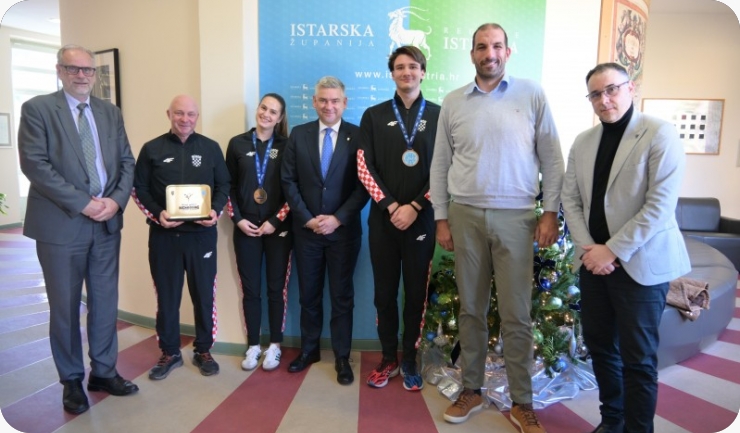 Elizabeta Crnković i Ivano Čelić na prijemu kod istarskog župana Borisa Miletića-157581