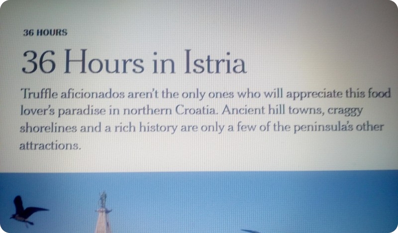 The New York Times: 36 Hours in Istria / 36 sati u Istri-90248